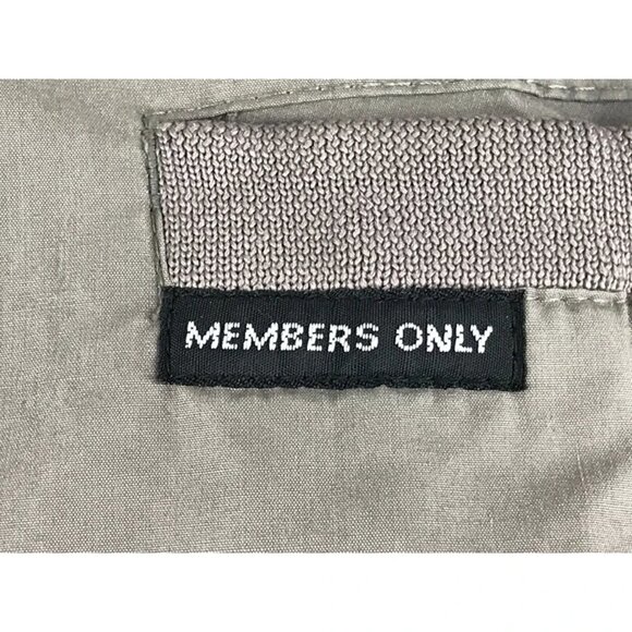 Members Only Mens Gray Long Sleeve‎ Pockets Full Zip Bomber Jacket Size 42 - Picture 4 of 10
